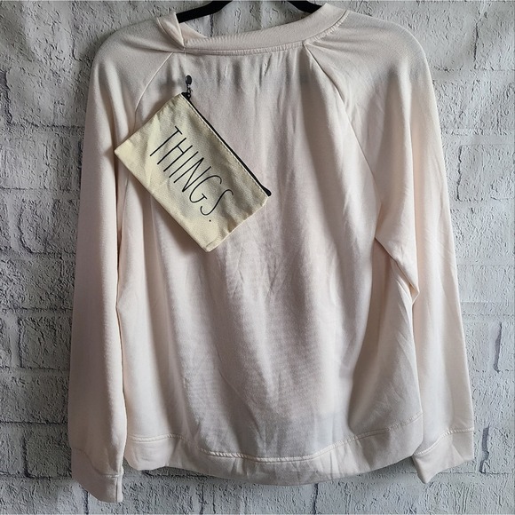 Rae Dunn Hope Gallery Oversized Sweatshirt And Pouch Set NWT M - Picture 3 of 14